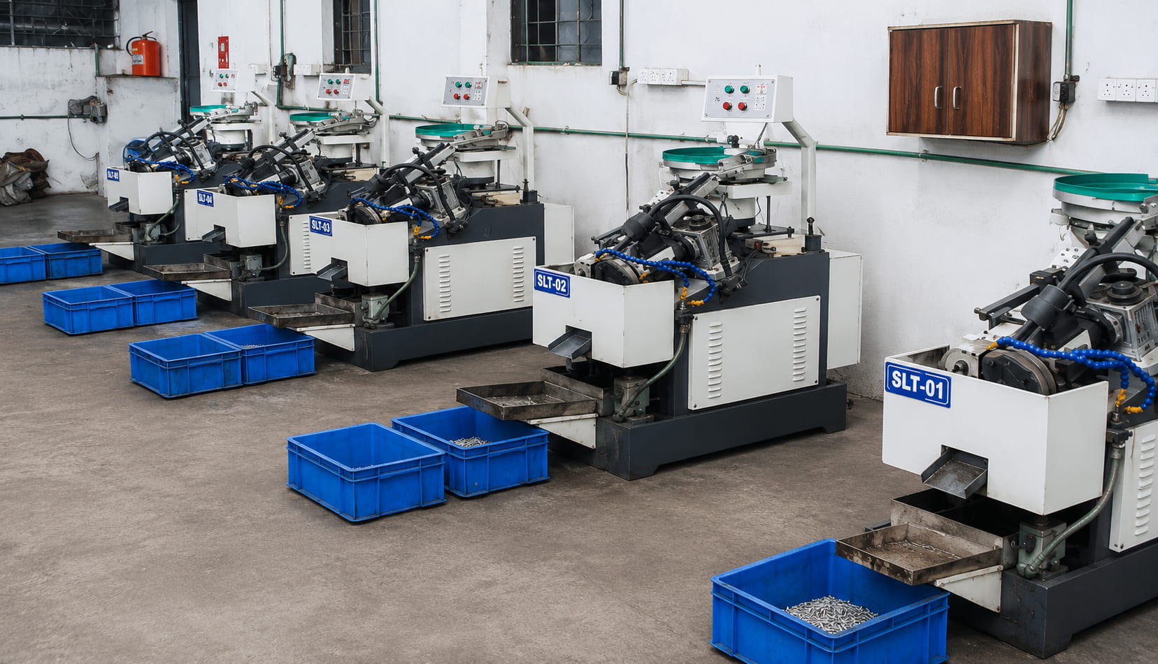 Slotting machine line
